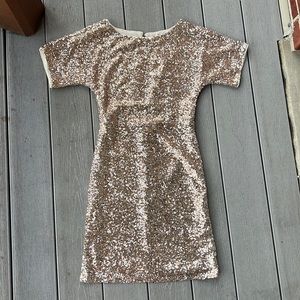 Gold/Champagne Sequins Dress